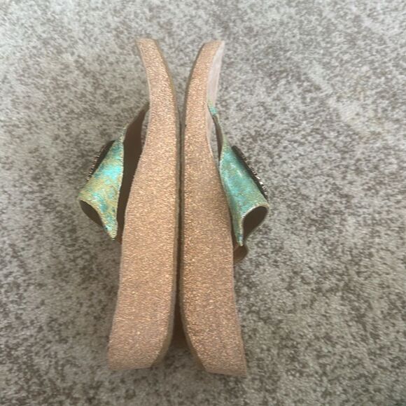 ART EFFECTS Turquoise Thong Sandals 7 - Picture 5 of 7